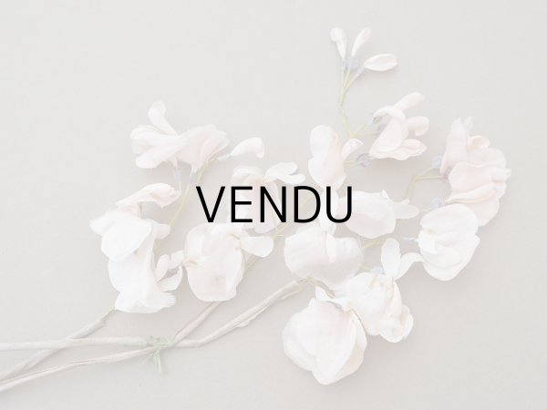 画像33: アンティーク 布花 大きなブーケ パウダーピンク (33)