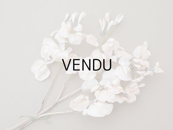 画像21: アンティーク 布花 大きなブーケ パウダーピンク (21)