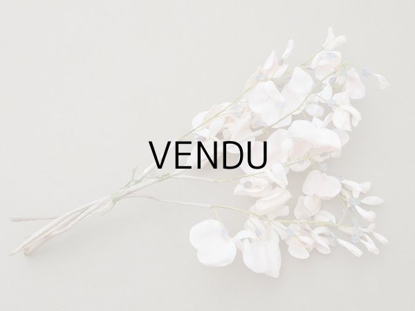 画像24: アンティーク 布花 大きなブーケ パウダーピンク (24)