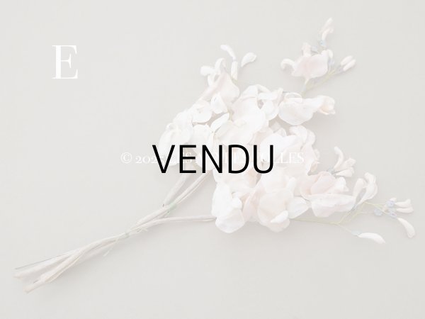 画像26: アンティーク 布花 大きなブーケ パウダーピンク (26)