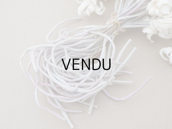 画像3: アンティーク ヒヤシンスの布花 大きなブーケ オフホワイト (3)