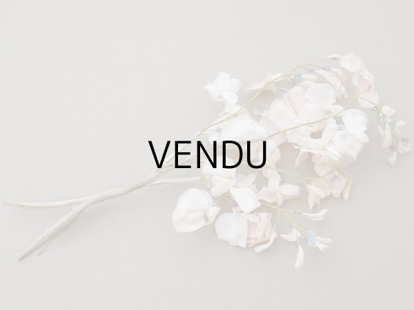 画像12: アンティーク 布花 大きなブーケ パウダーピンク (12)