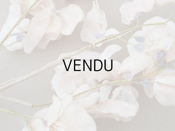 画像19: アンティーク 布花 大きなブーケ パウダーピンク (19)