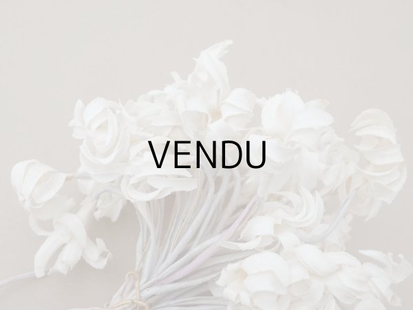 画像4: アンティーク ヒヤシンスの布花 大きなブーケ オフホワイト (4)