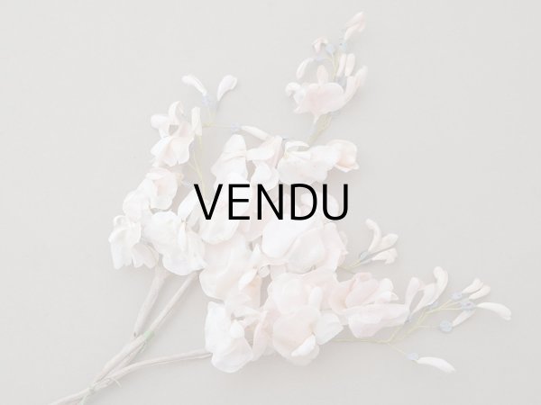 画像27: アンティーク 布花 大きなブーケ パウダーピンク (27)