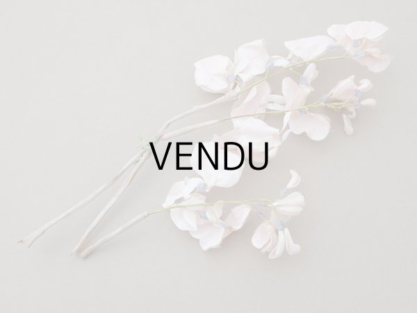 画像35: アンティーク 布花 大きなブーケ パウダーピンク (35)