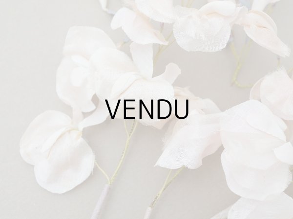 画像22: アンティーク 布花 大きなブーケ パウダーピンク (22)