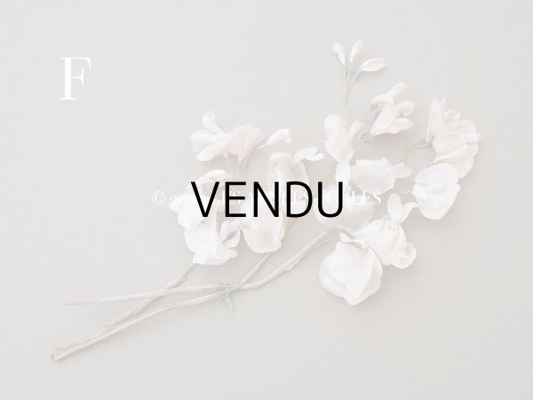 画像32: アンティーク 布花 大きなブーケ パウダーピンク (32)