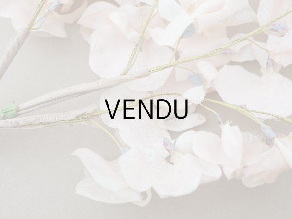 画像31: アンティーク 布花 大きなブーケ パウダーピンク (31)