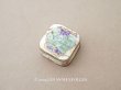 画像1: アンティーク 小さなパウダーボックス BOUQUET DE VIOLETTES DES JARDINS - ERIZMA PARIS - (1)