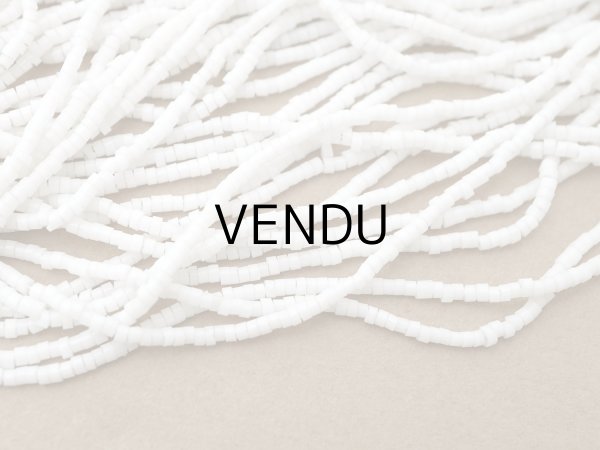 画像4: アンティーク シードビーズ クリスタルガラス製 ホワイト ガラスビーズ 71〜73g (4)