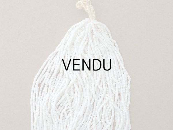 画像3: アンティーク シードビーズ クリスタルガラス製 ホワイト ガラスビーズ 71〜73g (3)