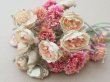 画像6: アンティーク 薔薇＆デイジーの布花 ブーケ 約44輪 (6)