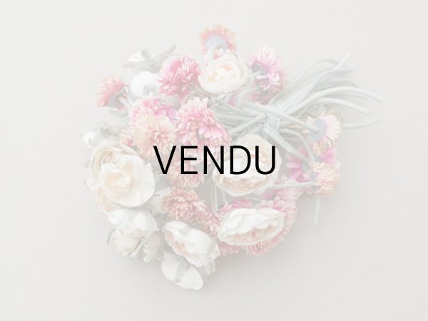 画像2: アンティーク 薔薇＆デイジーの布花 ブーケ 約44輪 (2)