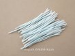 画像1: アンティーク 布花用 茎 48ピースのセット 約9.5cm パウダーブルー (1)