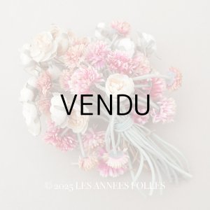 画像: アンティーク 薔薇＆デイジーの布花 ブーケ 約44輪