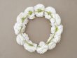 画像3: アンティーク 白薔薇のティアラ 布花 花冠 オフホワイト (3)