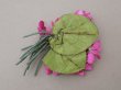 画像5: アンティーク ベルベットの菫の布花 ピンク (5)