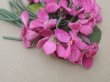 画像4: アンティーク ベルベットの菫の布花 ピンク (4)