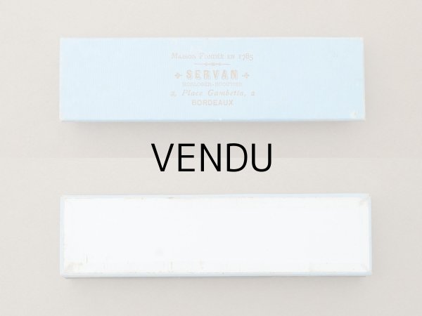 画像2: 1785年創業 ジュエリーショップの紙箱 ジュエリーボックス - SERVAN BORDEAUX - (2)