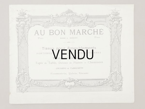 画像2: アンティーク ボンマルシェのカタログ インテリア用ファブリック＆パスパントリー TISSU POUR AMEUBLEMENTS - AU BON MARCHE - (2)