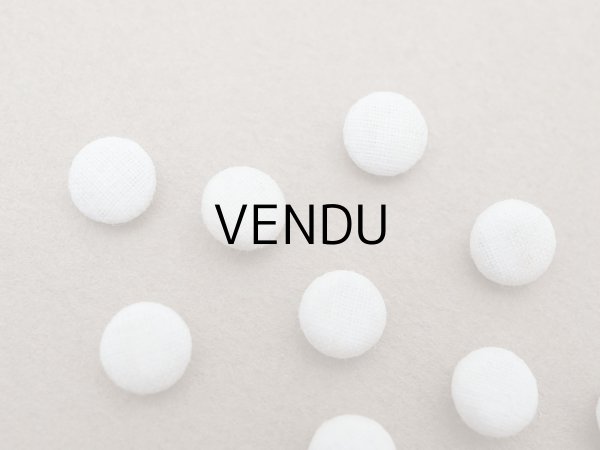 画像11: アンティーク ドール用 6.5mm くるみボタン ホワイト 9ピースのセット (11)