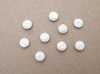 画像5: アンティーク ドール用 6.5mm くるみボタン ホワイト 9ピースのセット (5)