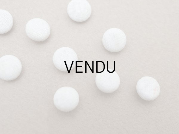 画像12: アンティーク ドール用 6.5mm くるみボタン ホワイト 9ピースのセット (12)