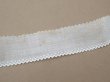 画像7: アンティーク スカラップレース ドット刺繍入り コットンオーガンジー 4cm幅 4〜4.7m (7)
