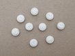 画像9: アンティーク ドール用 6.5mm くるみボタン ホワイト 9ピースのセット (9)