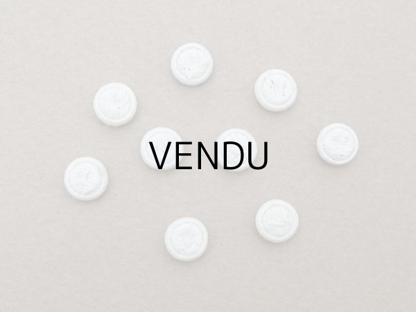 画像9: アンティーク ドール用 6.5mm くるみボタン ホワイト 9ピースのセット (9)