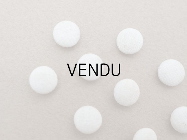 画像7: アンティーク ドール用 6.5mm くるみボタン ホワイト 9ピースのセット (7)