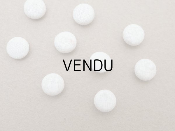 画像4: アンティーク ドール用 6.5mm くるみボタン ホワイト 9ピースのセット (4)