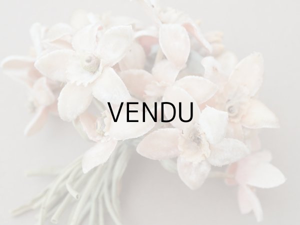 画像3: アンティーク シルクベルベットの布花 パウダーピンク ブーケ (3)