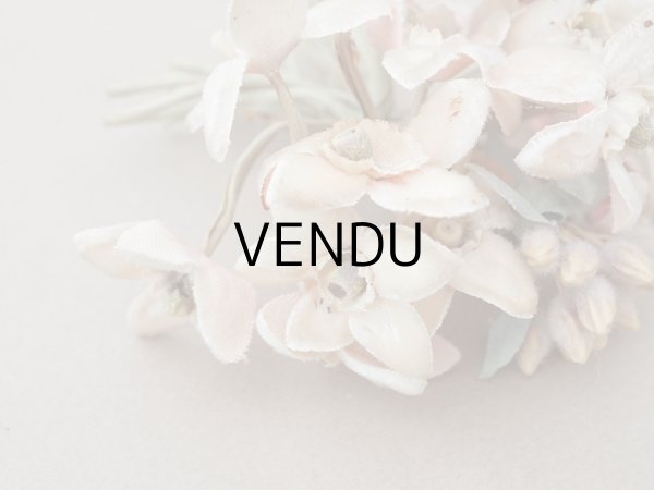 画像5: アンティーク シルクベルベットの布花 パウダーピンク ブーケ (5)