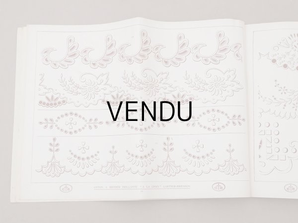 画像6: アンティーク 刺繍図案帳 ENTRE-DEUX ET FESTONS - WOLF &  DUPEYRON - (6)