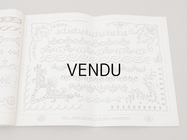 画像4: アンティーク 刺繍図案帳 ENTRE-DEUX ET FESTONS - WOLF &  DUPEYRON - (4)