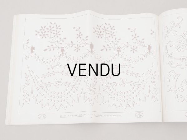 画像7: アンティーク 刺繍図案帳 ENTRE-DEUX ET FESTONS - WOLF &  DUPEYRON - (7)