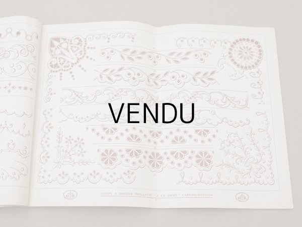 画像3: アンティーク 刺繍図案帳 ENTRE-DEUX ET FESTONS - WOLF &  DUPEYRON - (3)