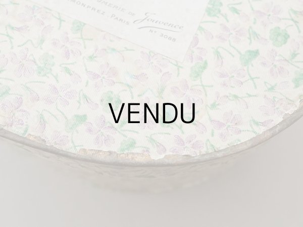 画像5: アンティーク 帽子箱型 菫のソープボックス SAVON AUX VIOLETTES DE TOULOUSE - PARFUMERIE DE JOUVENCE - (5)
