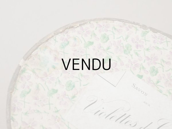 画像4: アンティーク 帽子箱型 菫のソープボックス SAVON AUX VIOLETTES DE TOULOUSE - PARFUMERIE DE JOUVENCE - (4)