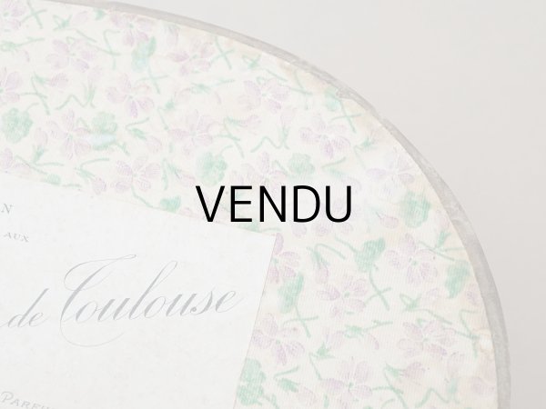 画像6: アンティーク 帽子箱型 菫のソープボックス SAVON AUX VIOLETTES DE TOULOUSE - PARFUMERIE DE JOUVENCE - (6)