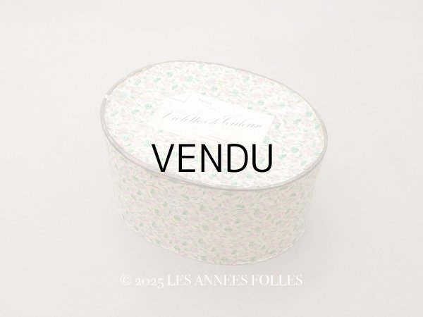画像1: アンティーク 帽子箱型 菫のソープボックス SAVON AUX VIOLETTES DE TOULOUSE - PARFUMERIE DE JOUVENCE - (1)