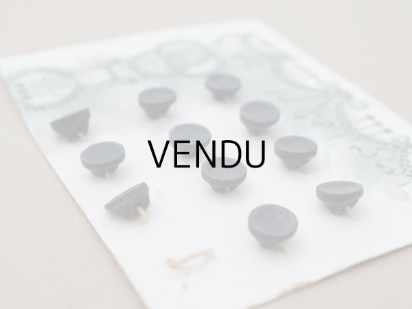 画像5: アンティーク ドール用 ボタン 7mm 木製 11ピースのセット 黒 (5)