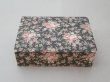 画像2: アンティーク 薔薇模様 大きなカルトナージュボックス 墨黒 36×25.8×10.7cm (2)