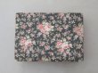 画像3: アンティーク 薔薇模様 大きなカルトナージュボックス 墨黒 36×25.8×10.7cm (3)