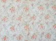 画像16: アンティーク シルク製 ベッドカバー ピンクの薔薇＆ブルーのリボン 118×170cm (16)