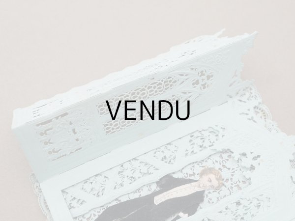 画像8: 19世紀末 アンティーク 初聖体 立体 カニヴェ  ポップアップ クロモ 扉付き (8)