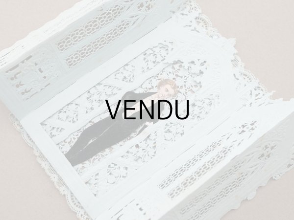 画像6: 19世紀末 アンティーク 初聖体 立体 カニヴェ  ポップアップ クロモ 扉付き (6)