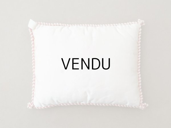 画像7: 19世紀末 アンティーク パウダーピンクのシルククッション  シルク製 クッション A  LA VILLE DE LYON (7)